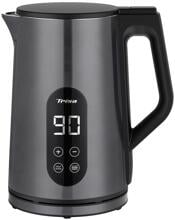Trisa Digital Boil Wasserkocher Teekocher 1,7 Liter 40-100°C 2200W Temperaturkontrolle anthrazit