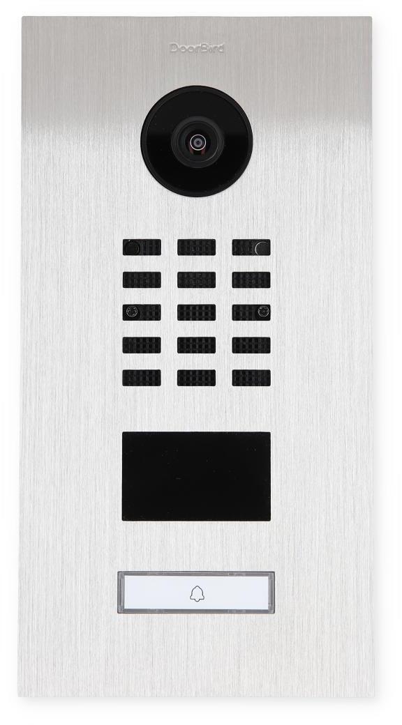 Doorbird D2101V IP Video Türstation Türsprechanlage 1 Ruftaste RFID-Leser Bewegungssensor edelstahl