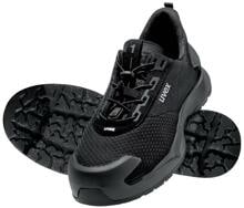 1 Paar uvex S1 PL PU/TPU Sicherheitshalbschuhe Arbeitsschuhe Größe 41 schwarz