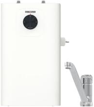 Stiebel Eltron SNU 5 Plus + MAE-K Warmwasserspeicher Kleinspeicher mit Einhebelarmatur lang 2kW weiß