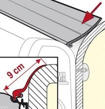 Fiamma Rain Guard L Markisen-Abdichtgummi Regendichtung Schaumstoffband Camping Wohnwagen 550cm schwarz