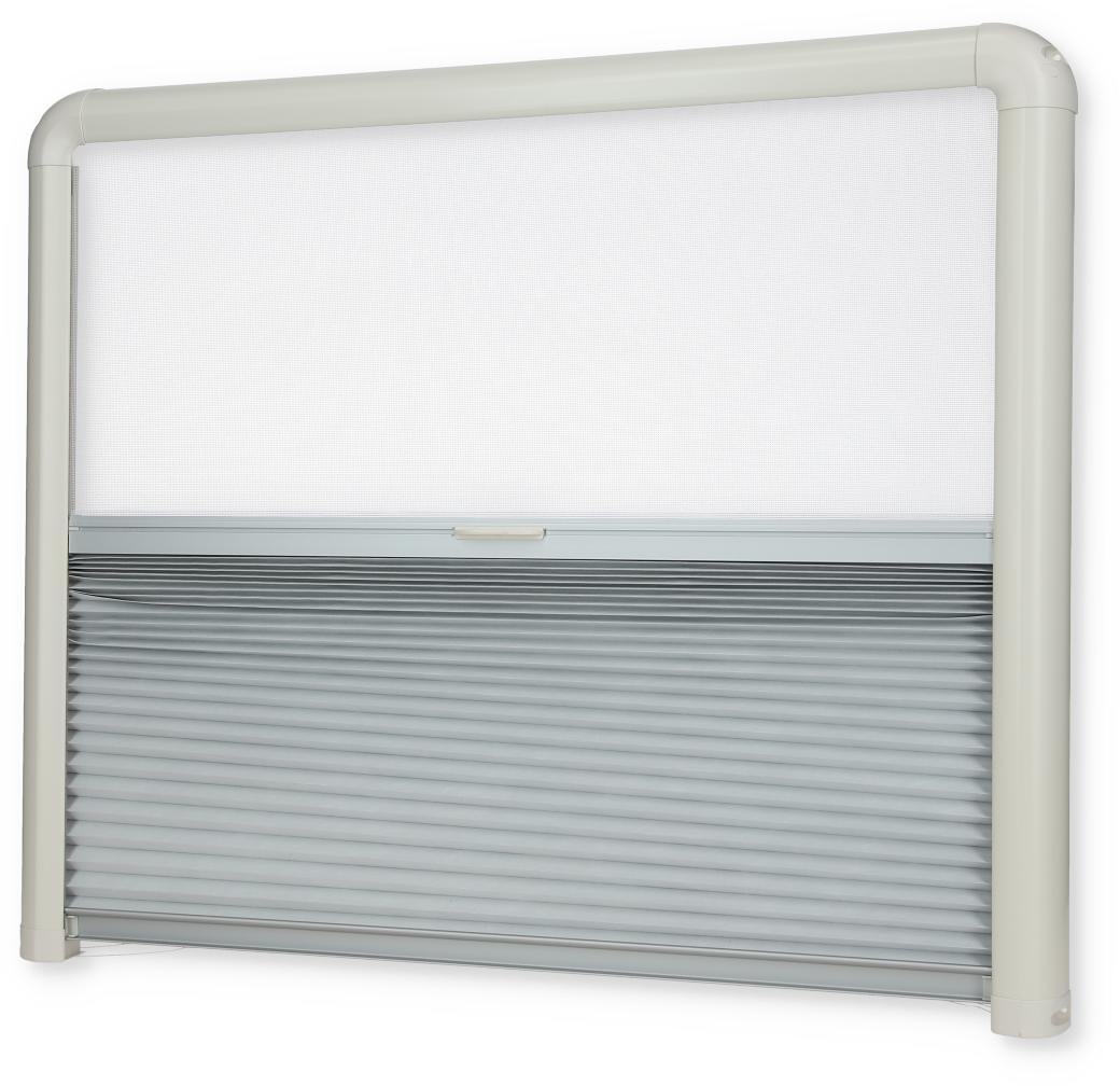 Remis REMIflair IV Duo-Plissee-Rollo Insektenschutz Verdunklung 700x550mm Wohnwagen Wohnmobil