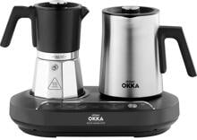 Arzum OK0027-0500 Mokka-Automat Kaffeemaschine 5 Tassen 1350 Watt chrom schwarz