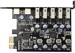Renkforce RF-6613198 Controllerkarte 5+2 Port USB PCIe x1 USAP