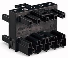 25 Stück WAGO 770-609 Netz-Verteiler Stecker Buchse 5-polig schwarz
