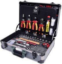KS Tools 911.0628 Werkzeugset Werkzeugsortiment für Elektriker 128-teilig silber