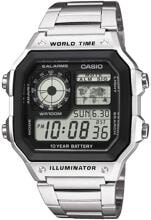Casio AE-1200WHD-1AVEF Armbanduhr Herrenuhr digital silber