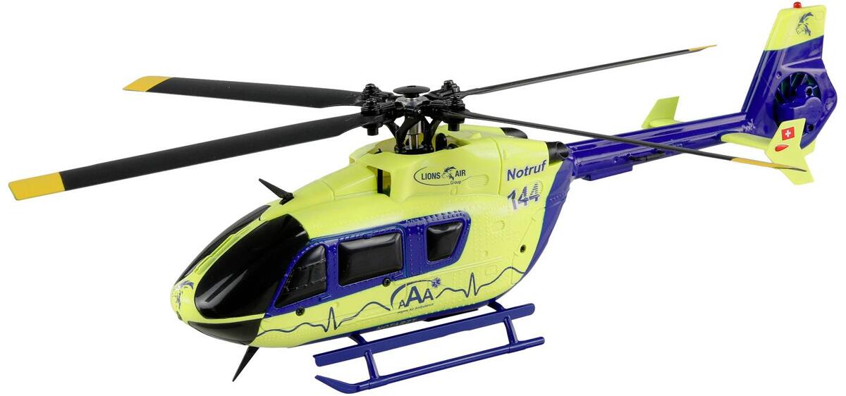 Amewi AFX-135 Alpine Air Ambulance RC Hubschrauber Helikopter RtF blau gelb