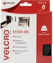 Velcro VEL-EC60217 Klettband Haft- und Flauschteil selbstklebend 5mx2cm schwarz