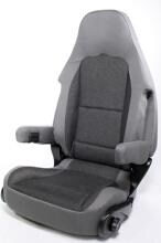 Sportscraft S10.1 Pilotensitz Stoff Tavoc 2 Beifahrerseite mit Lordosenstütze schwarz grau