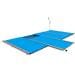 Pool Design 161084 Rollabdeckung Sicherheits-Poolabdeckung Plane Wetterschutz Standard Ø 350cm rund blau