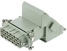 Harting Han 40D-AV-F-LINKS-MK Buchseneinsatz Laststeckverbinder grau