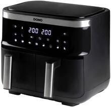 DOMO DO537FR Heißluft-Fritteuse Airfryer 8 Liter Überhitzungsschutz Timerfunktion Display schwarz