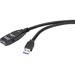 Renkforce USB-Kabel Verlängerungskabel USB-A USB-C 20m aktiv mit Signalverstärkung schwarz