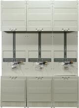 ABN Z37130 Zählerplatz Zählerschrank 3Pkt 3 Zähler mit Klemmstein