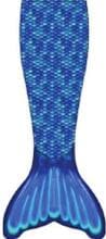 Fin Fun Meerjungfrau Mermaidens Fischschwanz-Trikot Monoflosse blau S