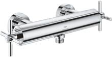 GROHE Atrio Brausebatterie Wandmontage eigensicher mit Kreuzgriffen chrom