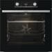 Gorenje Black Steam Herd-Set 60cm breit 77 Liter Glaskeramik-Kochfeld DC+ Kindersicherung Grill Timer schwarz Edelstahl