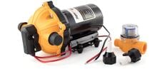 Tigerexped Druckwasserpumpe mit Bypass 18L/min 4bar 12V Camping Wohnwagen Wohnmobil