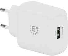 Manhattan 102285 USB-Ladegerät Steckdose Netzteil USB-A Qualcomm Quick Charge 18W weiß