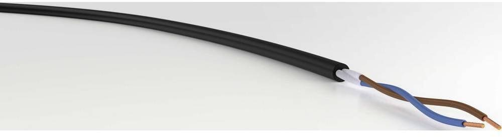 50 Meter VER H05RR-F 2x1,5 Ri. 50 Energieleitung H05RR-F 2 x 1,50mm² schwarz