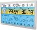 Techno Line WD2500 Funk-Wetterstation Funk-Uhr Frostalarm Wettervorhersage Regenmesser silber