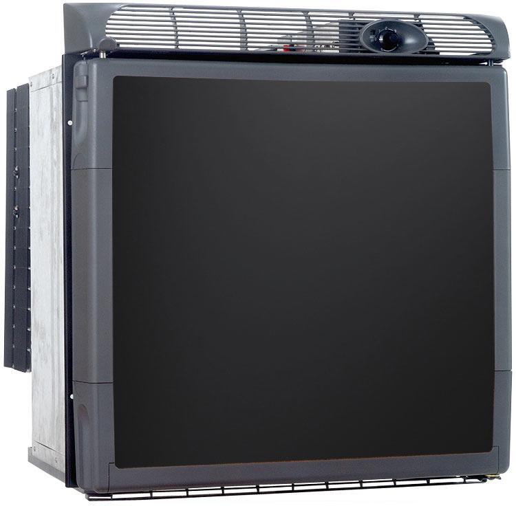 Engel CK57 Kompressor-Kühlschrank 50,6cm breit 57 Liter 12/24V mit Gefrierfach silber schwarz