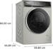 Bosch WGB2560X1 Serie 8 1Waschmaschine Frontlader 10kg 1600U/min AquaStop Fleckenautomatik 4D Wash System Nachlegefunktion Silber-inox