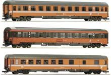 Roco 74043 H0 3er-Set Modellbahn-Personenzug Dampflok ÖBB Epoche VI 909mm