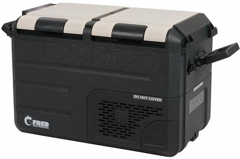 Eurom Double Fred Kompressor-Kühlbox 38 Liter 12/24/230V Camping Outdoor schwarz beige