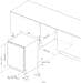 Amica EGSPV 584 900 vollintegrierbarer Einbau-Geschirrspüler 45cm breit 5 Programme Flex-Besteckschubade AquaStop FlexiDoor 10 Maßgedecke