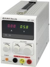 Basetech BT-155 Labornetzgerät einstellbar 0-15 V/DC 0-5A 75 Watt 1 Ausgang weiß