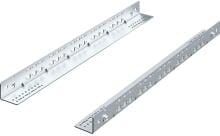 Rittal 5501.430 19" Netzwerkschrank-Schienen Gleitschienen 1HE 35x545mm Stahl