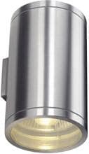 SLV Rox LED-Außenwandleuchte GU10 max. 2x50W Aluminium gebürstet