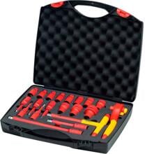 Wiha 43024 Kraftschrauber Ratschenschlüssel Set isoliert 1/2" 20-teilig