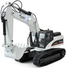 Amewi 22415 1:14 RC Bagger Elektro-Sonderfahrzeug Vollmetall RtR Sound-Rauchsimulator