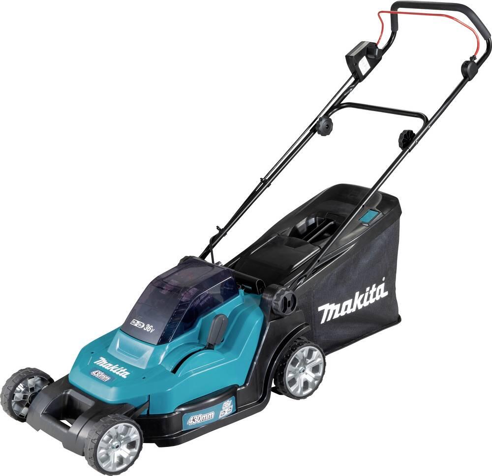 Makita DLM432PT2 Akku-Rasenmäher ohne Akku max. 430mm 3600U/min blau schwarz