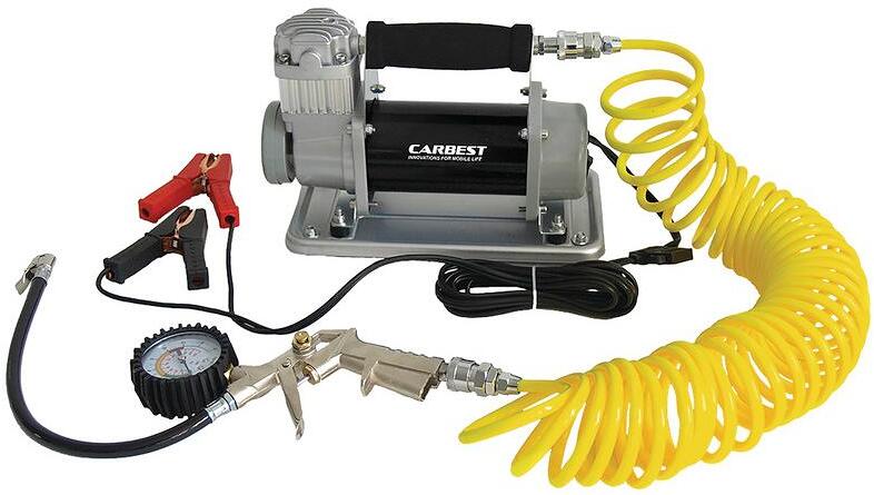 Carbest Premium Mini-Kompressor Luftpumpe 12V Caravan Reisemobil Camping Reifen Schlauchboot