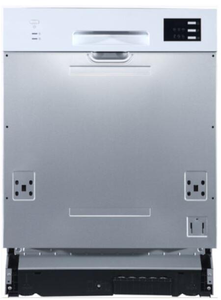 PKM GSP12-6TI-P teilintegrierter Geschirrspüler 59,8cm breit AquaStop 6 Programme LED-Display 12 Maßgedecke
