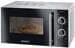 Severin MW 7771 Mikrowelle 20 Liter 452mm breit 700 Watt Grillfunktion Timerfunktion schwarz silber