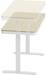 SpeaKa Professional SP-12061128 Sitz-Stehschreibtisch Schreibtisch elektrisch höhenverstellbar Holz weiß