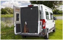 Hindermann Insektenschutzvorhang Fiat Ducato ab Bj. 07/2006 Hecktür Standard Türausschnitt schwarz