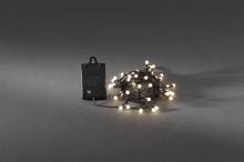 Konstsmide 3740-100 Motiv-Lichterkette außen batteriebetrieben 40 LED Timer schwarz