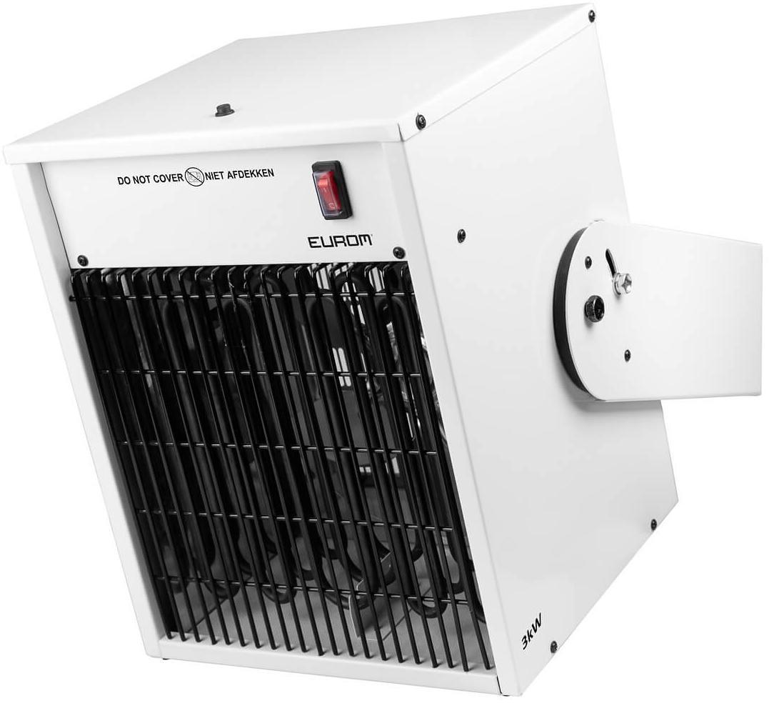 Eurom EK3000 Wall elektrische Heizung Heizlüfter Kaltluftventilator 3000 Watt IP24 Thermostat