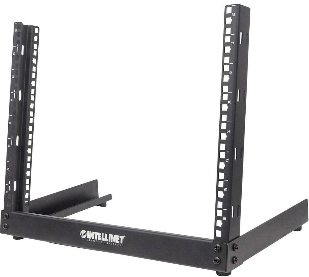 Intellinet 714747 19" Rack 2-Pfosten Desktop-Laborgestell Halterung 12 HE Stahl