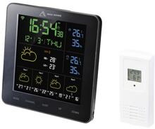 Max Home MX6036B WLAN-Wetterstation Wifi Temperatur Luftfeuchtigkeit 5-Tage-Wettervorhersage digital schwarz
