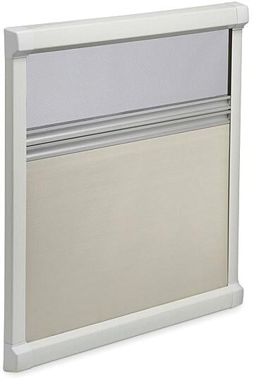 Dometic DB1R Doppel-Kassettenrollo Wohnwagen-Rollo 580x630mm Camping Caravan cremeweiß