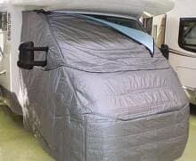Covertech Isoliermatte Frontschutzplane Abdeckung Kälteschutz für Renault Master ab Bj. 2011 Camping Wohnwagen grau