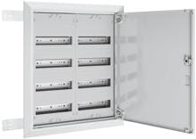 ABN UK24 Flachverteiler Verteilerschrank Unterputz Hohlwand 2x4-reihig IP30 670x570x126mm weiß