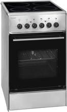 Exquisit ECM 5-4 Elektro-Standherd Glaskeramik-Kochfeld 48cm breit 46 Liter Umluft inox
